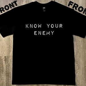 Know Your Enemy Short-Sleeve Graphic Tee - Black, cotton, unisex large